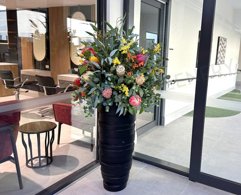 FA1132VNH-LFA - Large Lobby / Foyer Floral Arrangement 165cm Tall (Ref: Carmel Roshana Care)