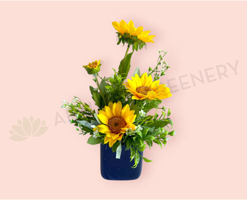 FA1141 - Small Sunflower Flower Arrangement 33cm tall | ARTISTIC GREENERY
