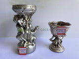 Decorative Angel Fiberglass Vase Silver Colour - (Code: FG-197 & 198) SPECIAL | ARTISTIC GREENERY