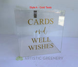 For Hire - Wishing Well Clear Acrylic Box 30cm (Code: HI0016)