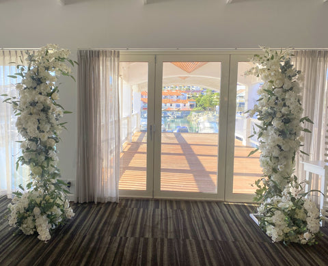 Wedding Package - Ceremony & Reception (Alanna & Cameron) @ The Pavilion (Marina Hotel) Mindarie | ARTISTIC GREENERY Wedding Decoration Hire Perth WA