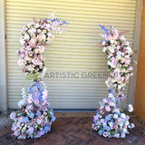 For Hire - Pastel Colour Floral Arch - Freestanding (Code: HI0063) | ARTISTIC GREENERY