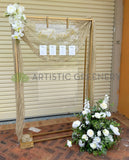 For Hire - Seating Chart Stand (with / without flowers) Product code: HI0075 | ARTISTIC GREENERY Perth wedding hire decoration services