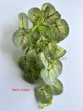 White veins - HP0101 Artificial Hanging Caladium Plant 46cm 2 styles Red / White | ARTISTIC GREENERY