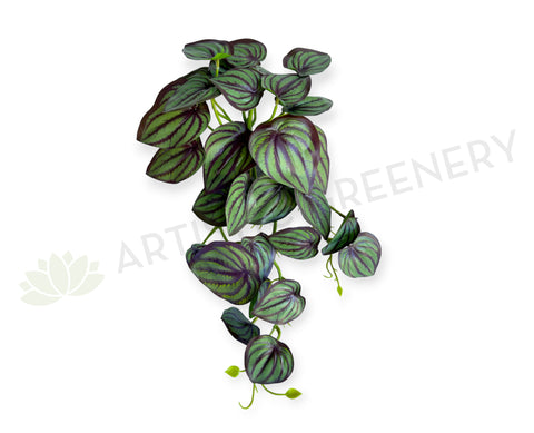 HP0102 Artificial Hanging Calathea Orbifolia 46cm Purple | ARTISTIC GREENERY