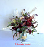 Round Bouquet - Burgundy & Cream - Rachel L | ARTISTIC GREENERY wedding flowers WA Perth Australia