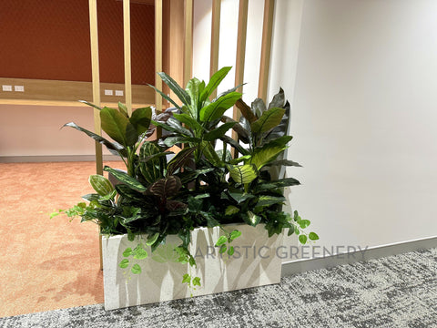 indoor plants perth State Health Operations Centre (Perth CBD)- Artificial Plants for Tambour Units and Planters