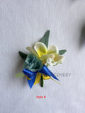 Buttonhole - West Coast Eagles (WCE) Colour Themed Boutonniere (Product Code: BH007 Alisha)