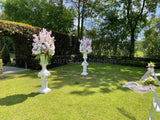 For Hire - Urn Arrangement (White & Pink) Code: HI0057 Roman Style Ceremony Hire Perth | ARTISTIC GREENERY