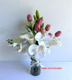 Natural Style Bouquet (Upright) - Tulips Lilies & Orchids - Kamen | ARTISTIC GREENERY
