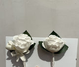 Silk Flower Simplicity Style Teardrop Bouquet - White - Breanna B | ARTISTIC GREENERY