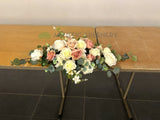 Bridal table centrepiece - Wedding Package - Dusty Pink & White - Lenore & Liam (Apr 25) at Nikola Estate Pavilion |  ARTISTIC GREENERY Silk Flowers Wedding and Event Decoration for Hire Perth WA Australia