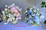 Bridesmaid's bouquet - Teardrop Bouquet - Pastel Colours - Sadie C | ARTISTIC GREENERY