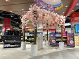 Perth International Airport Arrivals Duty Free - Floral Stand Display | ARTISTIC GREENERY Commerical Fitout with Artificial Flowers WA