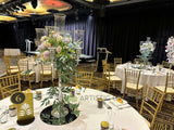 Guest table centrepiece - Wedding Package - Ceremony & Reception (Sharron & Vik) @ Pan Pacific Perth | ARTISTIC GREENERY Wedding Affordable Decorator Perth WA