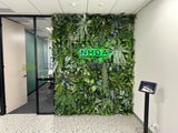 NHOA (Perth City) - Artificial Greenery Wall / Vertical Garden, Plants for Hanging Baskets & Built-in Shelf