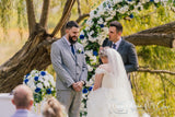 Wedding Package - Blue & White - Hayley & Scott (April 2022) at Yanchep National Park Cabaret Cave |  ARTISTIC GREENERY Silk Flowers Wedding and Event Decoration for Hire Perth WA Australia
