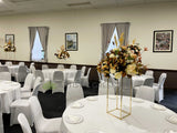 Silk flowers Rustic flower centrepiece - Wedding Package - Reception (Eh & Sentder) @ Macedonian Cultural Centre Balcatta | ARTISTIC GREENERY