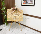 Wedding Welcome Sign - Wedding Package - Reception (Eh & Sentder) @ Macedonian Cultural Centre Balcatta | ARTISTIC GREENERY