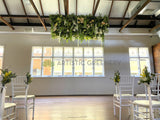 Wedding Package - Ceremony - Hanging Flower Ceiling / Suspended Flowers Wedding (Aidan @ The Flour Factory) | ARTISTIC GREENERY