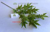 Large Leaves - LEA0127 Artificial Maple Foliage Green 88cm 2 Sizes (Leaves) | ARTISTIC GREENERY