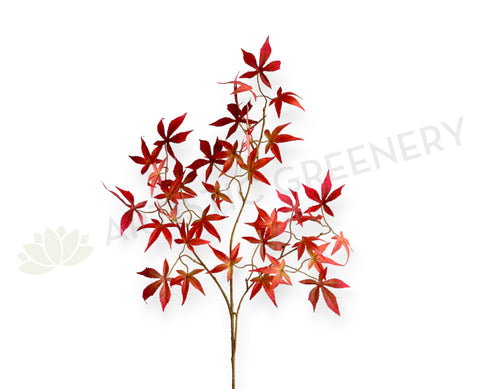 LEA0129 Faux Red Maple Branch 96cm | ARTISTIC GREENERY