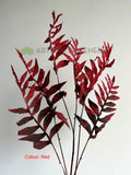 Red - LEA0133 Artificial Fern Foliage 116cm Brown / Red / Green | ARTISTIC GREENERY