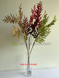 LEA0133 Artificial Fern Foliage 116cm Brown / Red / Green | ARTISTIC GREENERY