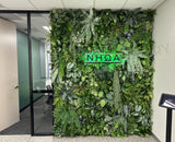 NHOA (Perth City) - Artificial Greenery Wall / Vertical Garden, Plants for Hanging Baskets & Built-in Shelf