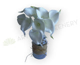 SPRING SALE - SP0065 Arum Lily / Calla Lily Bunch Real Touch 36cm 4 Colours