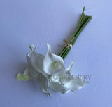 SP0065 White Arum Lily / Calla Lily Bouquet 36cm Real Touch | ARTISTIC GREENERY