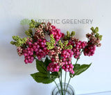 SP0094 Small Berries Bunch 40cm Pink | ARTISTIC GREENERY
