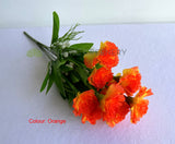 SP0120 Artificil Carnation Bunch 40cm Orange / Yellow / Red | ARTISTIC GREENERY