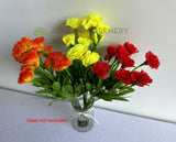 SP0120 Artificil Carnation Bunch 40cm Orange / Yellow / Red | ARTISTIC GREENERY