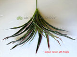 Green with Purple - SP0131N Artificial Spider Plant 47cm 3 Styles (Chlorophytum Comosum / Ribbon Plant) | ARTISTIC GREENERY