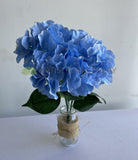 SP0340BLUE Artificial Blue Hydrangea Bunch 44cm | ARTISTIC GREENERY