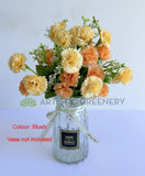 Blush - SP0419-S91 Rustic Silk Cornflower / Carnation Bunch 28cm Bush / Pink | ARTISTIC GREENERY
