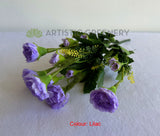 LILAC - SP0436 Silk Small Carnation Bunch 32cm 3 Colours SPECIAL | ARTISTIC GREENERY AUSTRALIA
