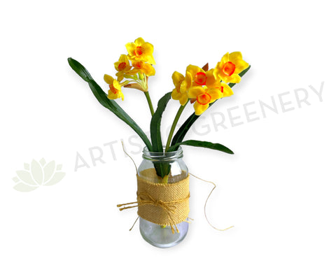 SP0443 Small Daffodil Bunch 34cm Latex | ARTISTIC GREENERY