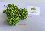 Green - SP0444 Artificial Hypericum Buds 33cm (3 stems) Available in 4 Colours | ARTISTIC GREENERY
