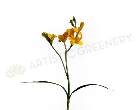 SP0452 Imitation Freesia Bunch 58cm Real Touch Yellow | ARTISTIC GREENERY AUSTRALIA