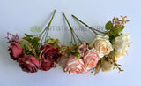 SP0464 Artificial Rustic Rosse Bouquet 30cm 3 colours | ARTISTIC GREENERY