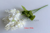 WHITE - SP0465 Silk Lilac Flower Bunch 38cm 4 Colours | ARTISTIC GREENERY