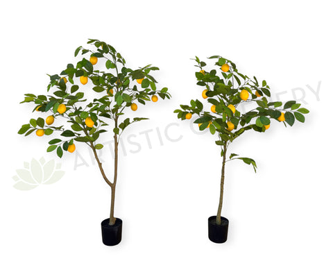 T0190 Artificial Fake Lemon Tree 105 / 120cm | ARTISTIC GREENERY Fake plastic fruits AUS