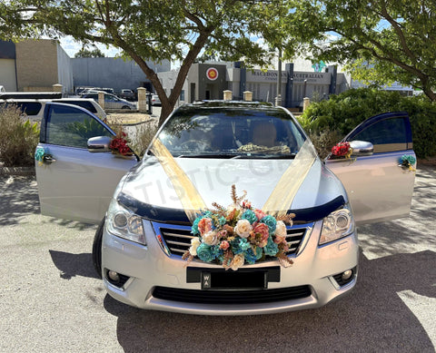 Wedding Car Flower Decorations - WCD005 - $250 Front Flowers Only