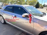 Wedding Car Flower Decorations - WCD007 (Red & White) $250 Front Flowers Only | ARTISTIC GREENERY