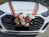 Wedding Car Flower Decorations - WCD008 - $200 Front Flowers Only