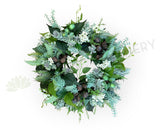 Rustic Native Floral Wreath 30cm / 40cm / 50cm (WRE009) | ARTISTIC GREENERY Perth Australia / Sympathy Gravestone flowers