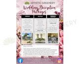 Artistic Greenery Wedding Decoration Packages  (Artificial Flowers)