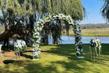 For Hire - Round Arch Decorated With Flowers 260cm Height